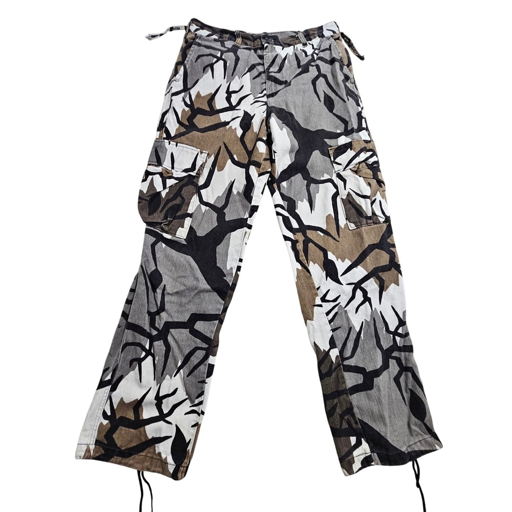 Predator Vintage Cargo Pants Medium Grey Brown Branch Camo Made in USA